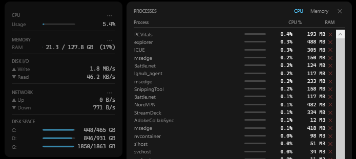 PC Vitals screenshot