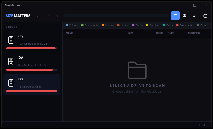 Size Matters screenshot